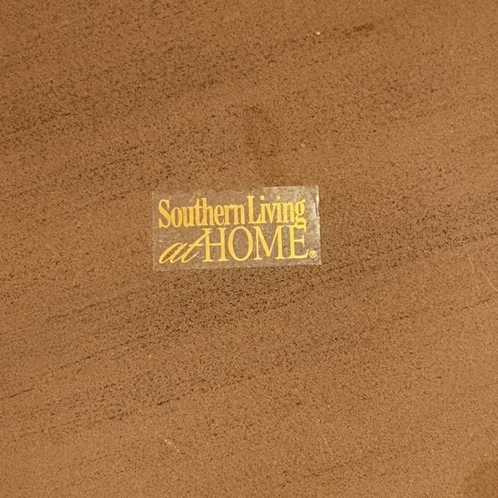 Southern Living at HOME Metal Scrollwork Covington Tray Charger Terracotta Rust